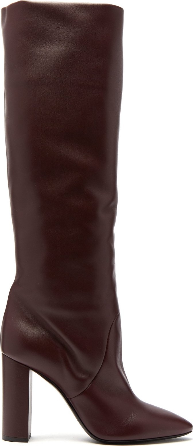 Saint Laurent Lou leather knee-high boots
