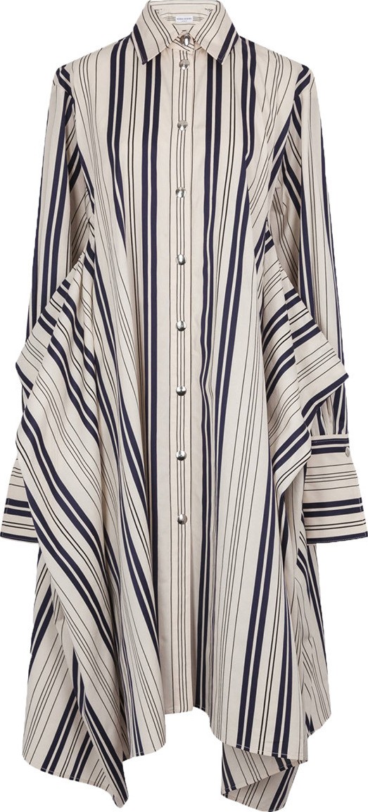 Sonia Rykiel striped cotton poplin dress