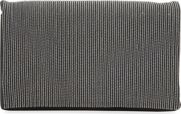 Brunello Cucinelli Embroidered Leather Crossbody Belt Bag/Clutch