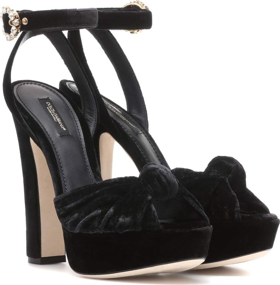 Dolce & Gabbana Velvet sandals
