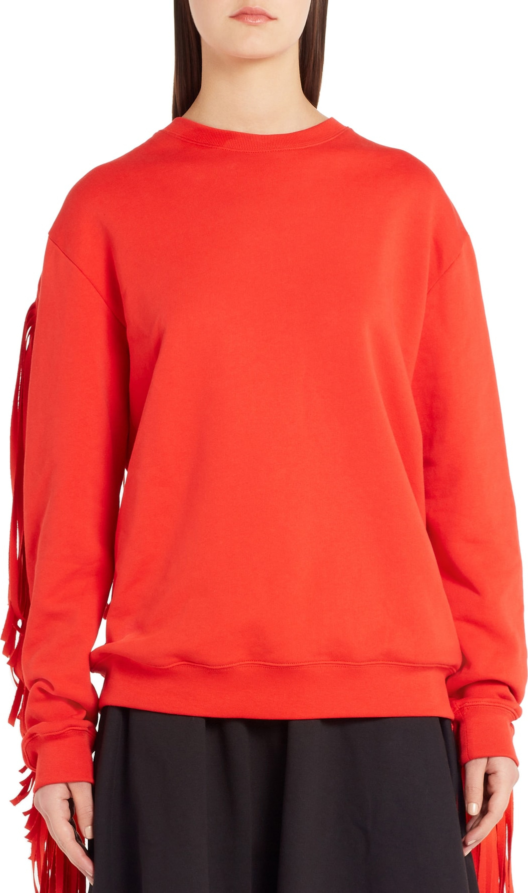MSGM Fringe Detail Sweatshirt