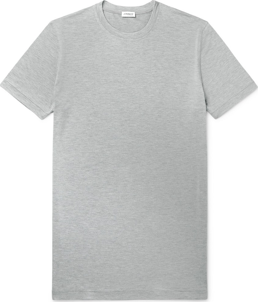 Zimmerli Slim-Fit Mélange Modal-Blend Jersey T-Shirt