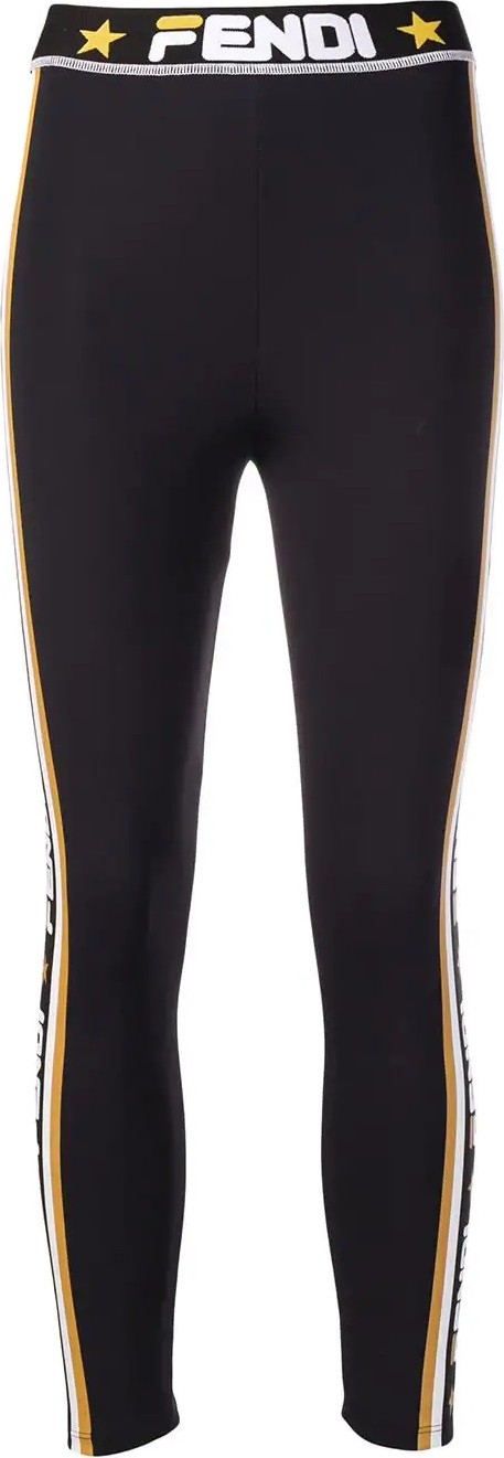 Fendi Fendi Mania Cropped Logo Leggings