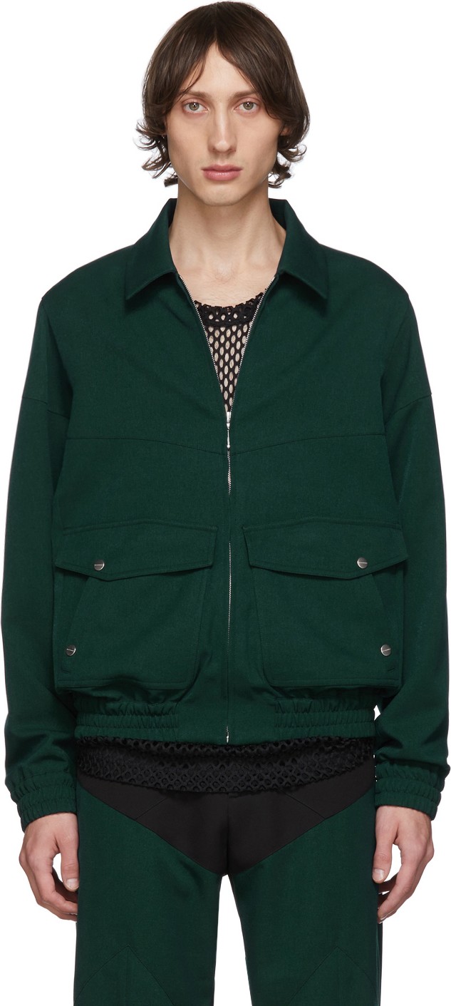 Kiko Kostadinov Green Arwin Jacket