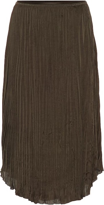 Vince Pleated-crêpe skirt