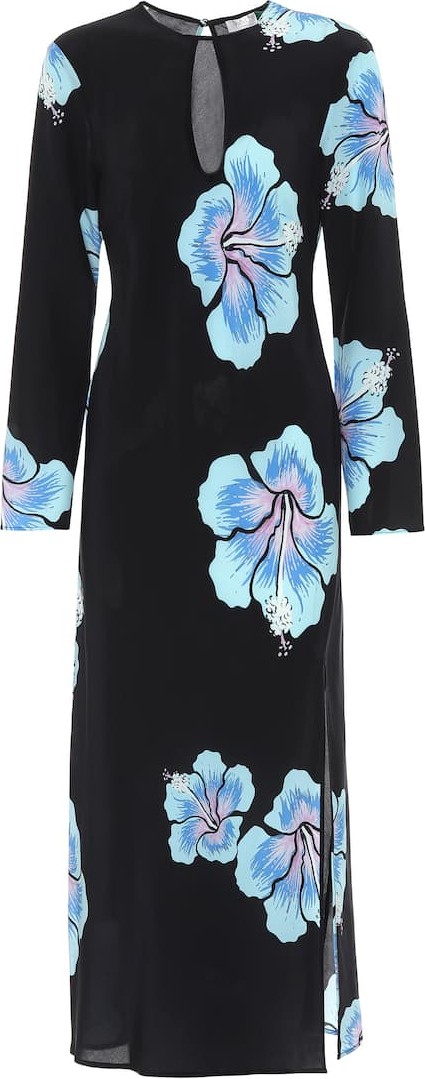 RIXO LONDON Amanda floral silk dress