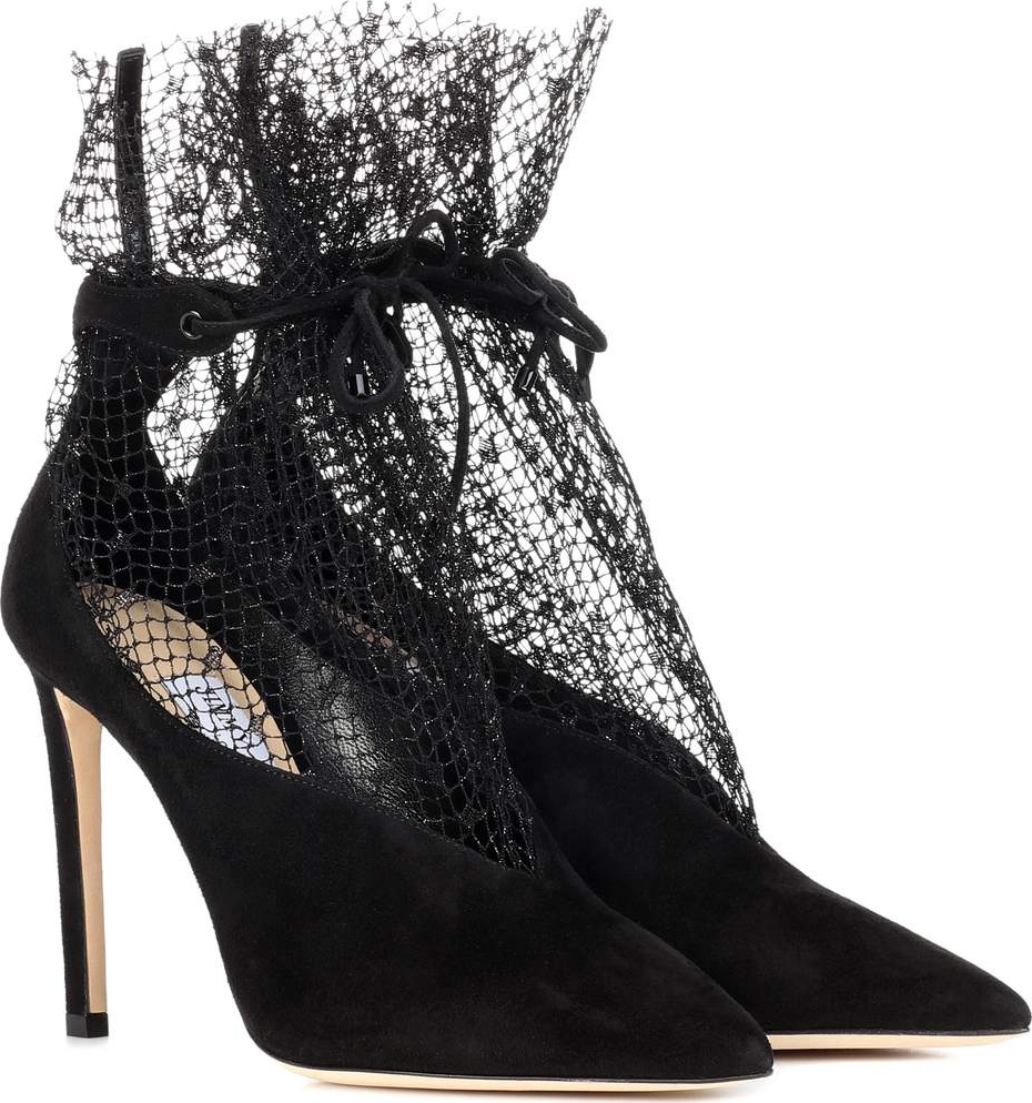 Jimmy Choo Leanne 100 suede pumps
