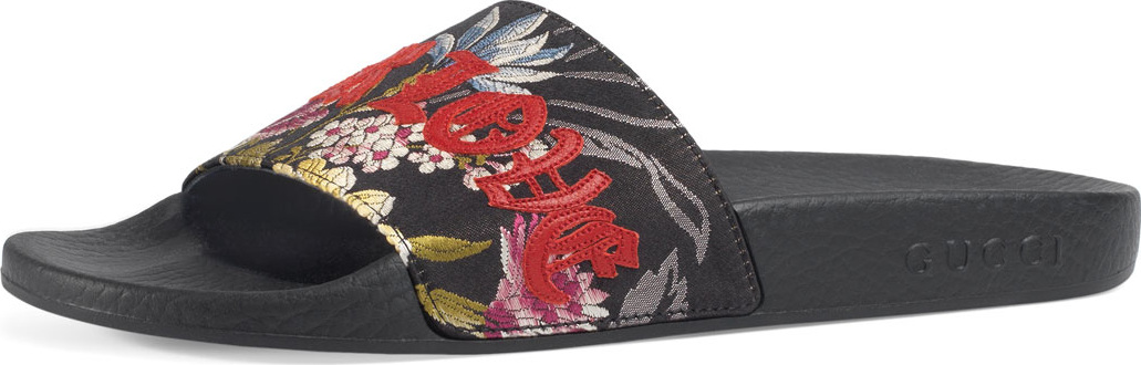 Gucci Blind For Love Slide Sandals
