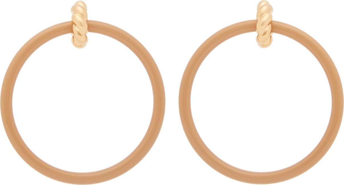 Balenciaga Marble-effect hoop earrings