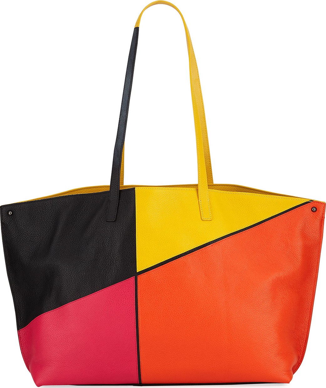 Akris Ai Medium Sunrise Patchwork Shoulder Bag