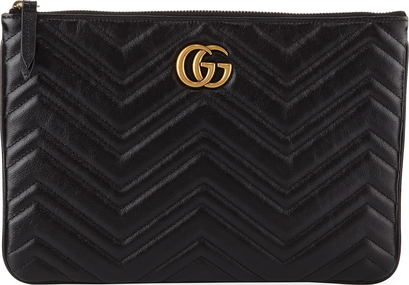 Gucci GG Marmont Quilted Leather Zip Pouch Bag