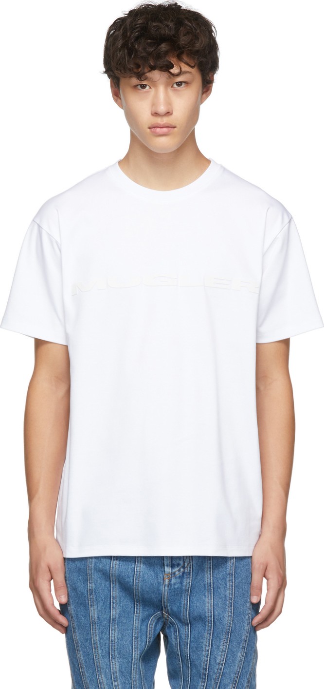 Mugler White Logo T-Shirt