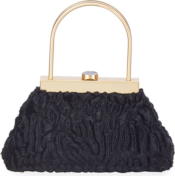 Cult Gaia Estelle Mini Ruffle Top Handle Bag