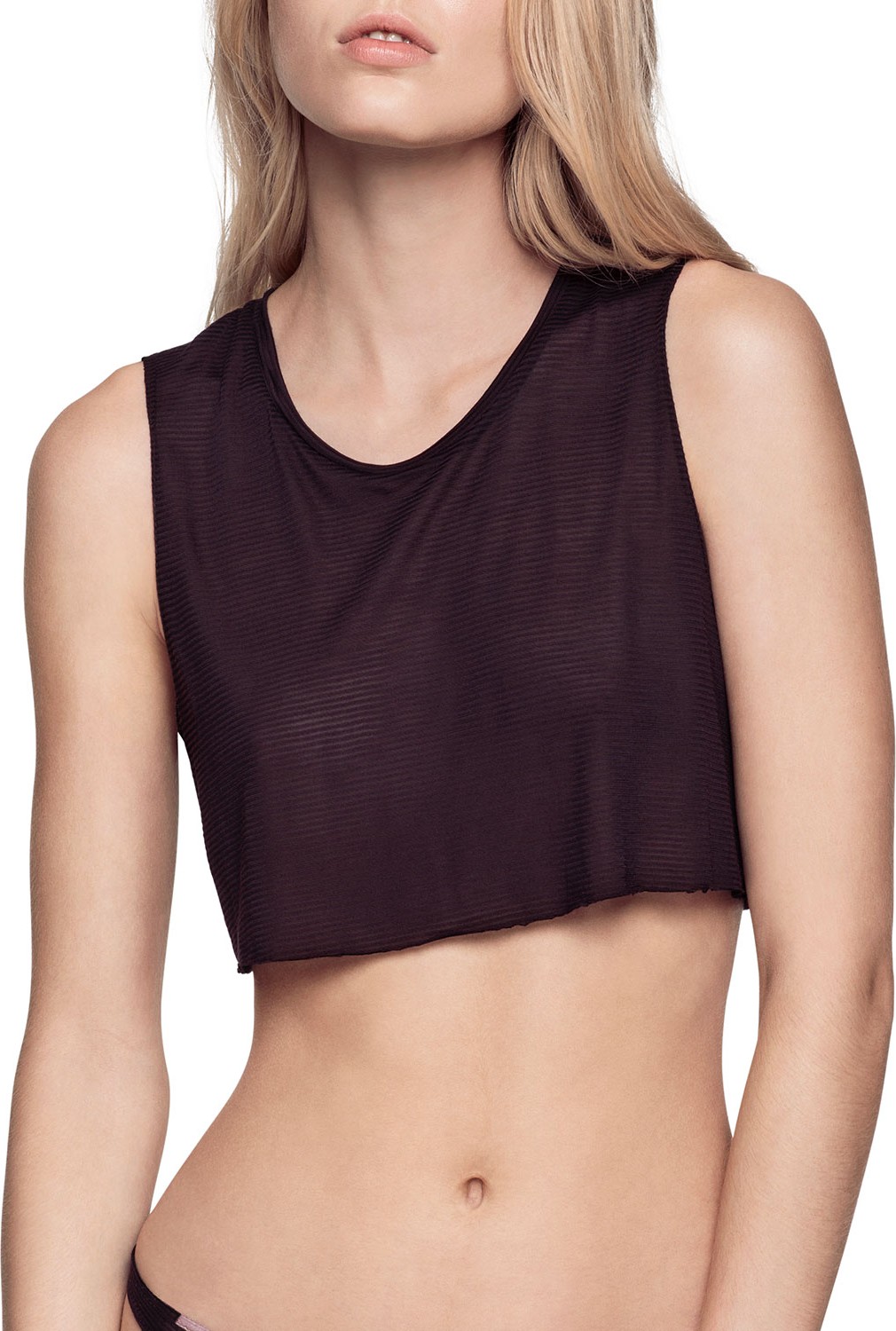 Kiki De Montparnasse Grand Intime Ribbed Crop Tee