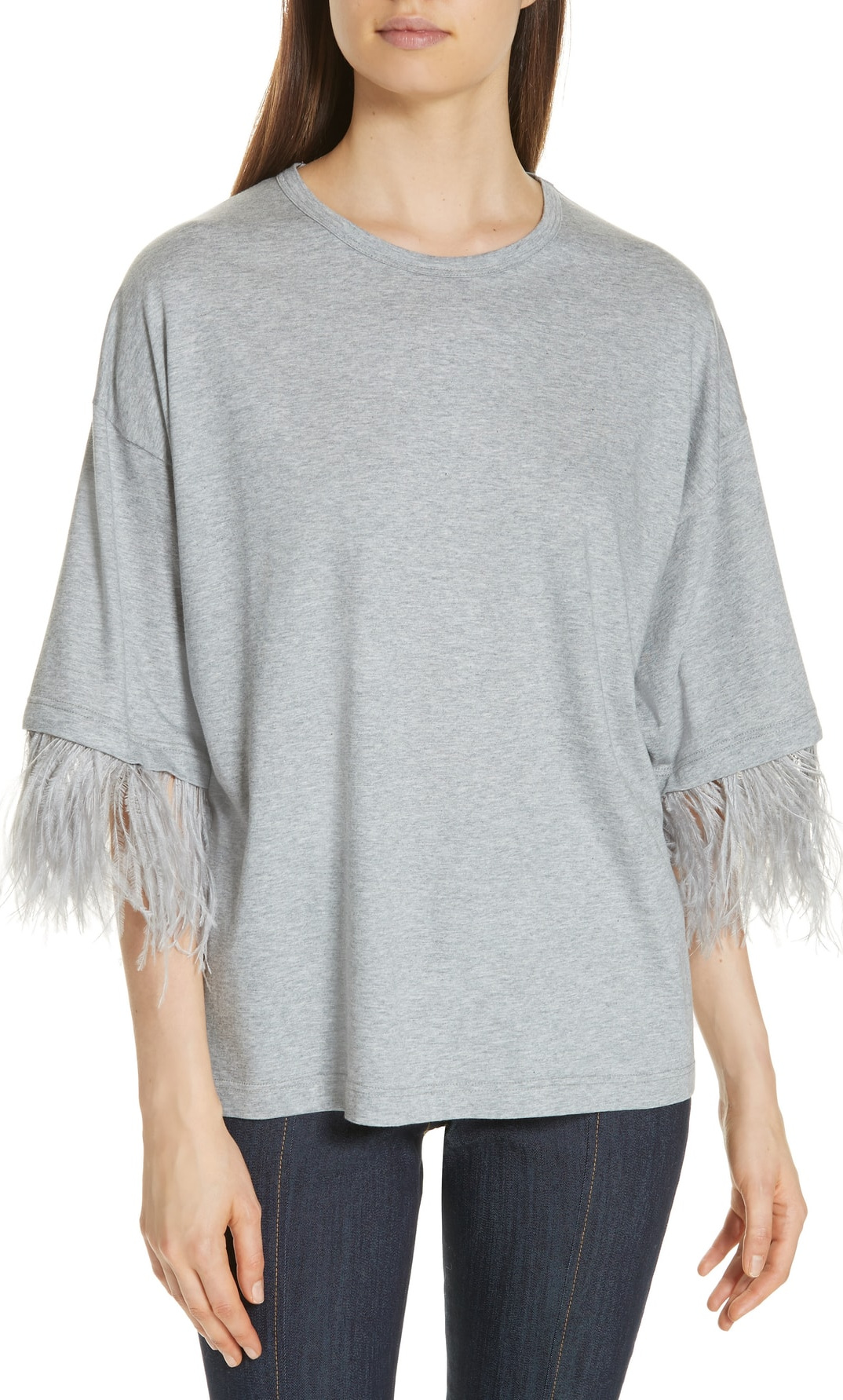 N°21 Nº21 Feather Sleeve Tee
