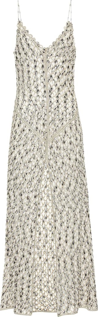 Missoni Metallic knit maxi dress