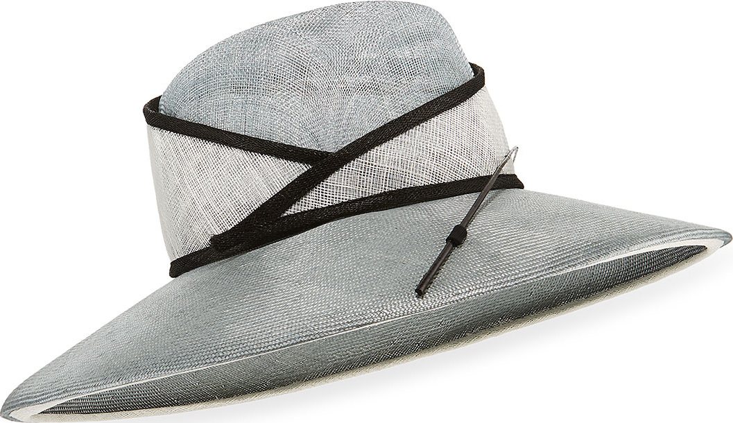 Marzi Two-Tone Large Brim Stick Hat