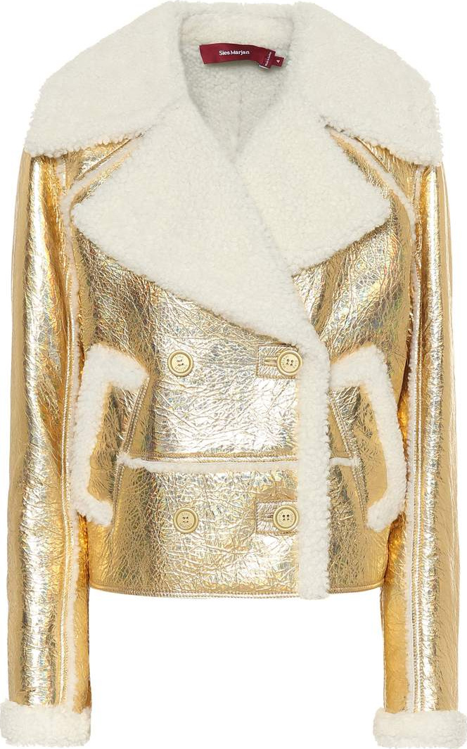 Sies Marjan Hensley metallic shearling jacket