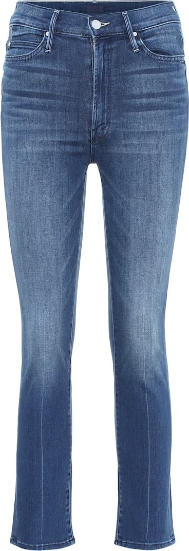 MOTHER The Rascal high-rise cropped jeans
