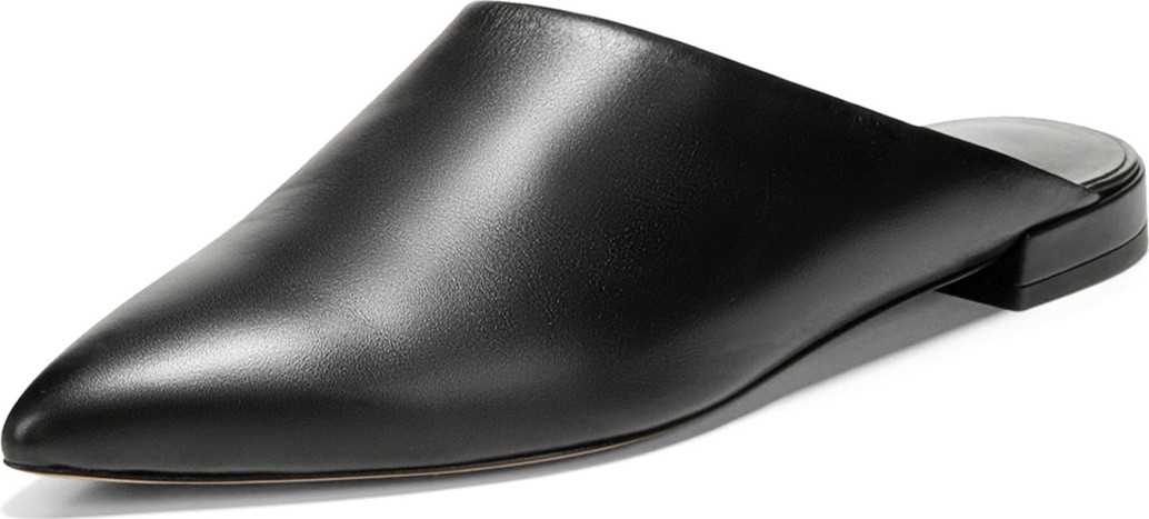 Vince Danna Crinkle Patent Leather Mules