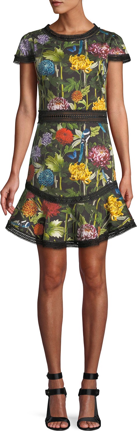 Alice + Olivia Rapunzel Floral Dress