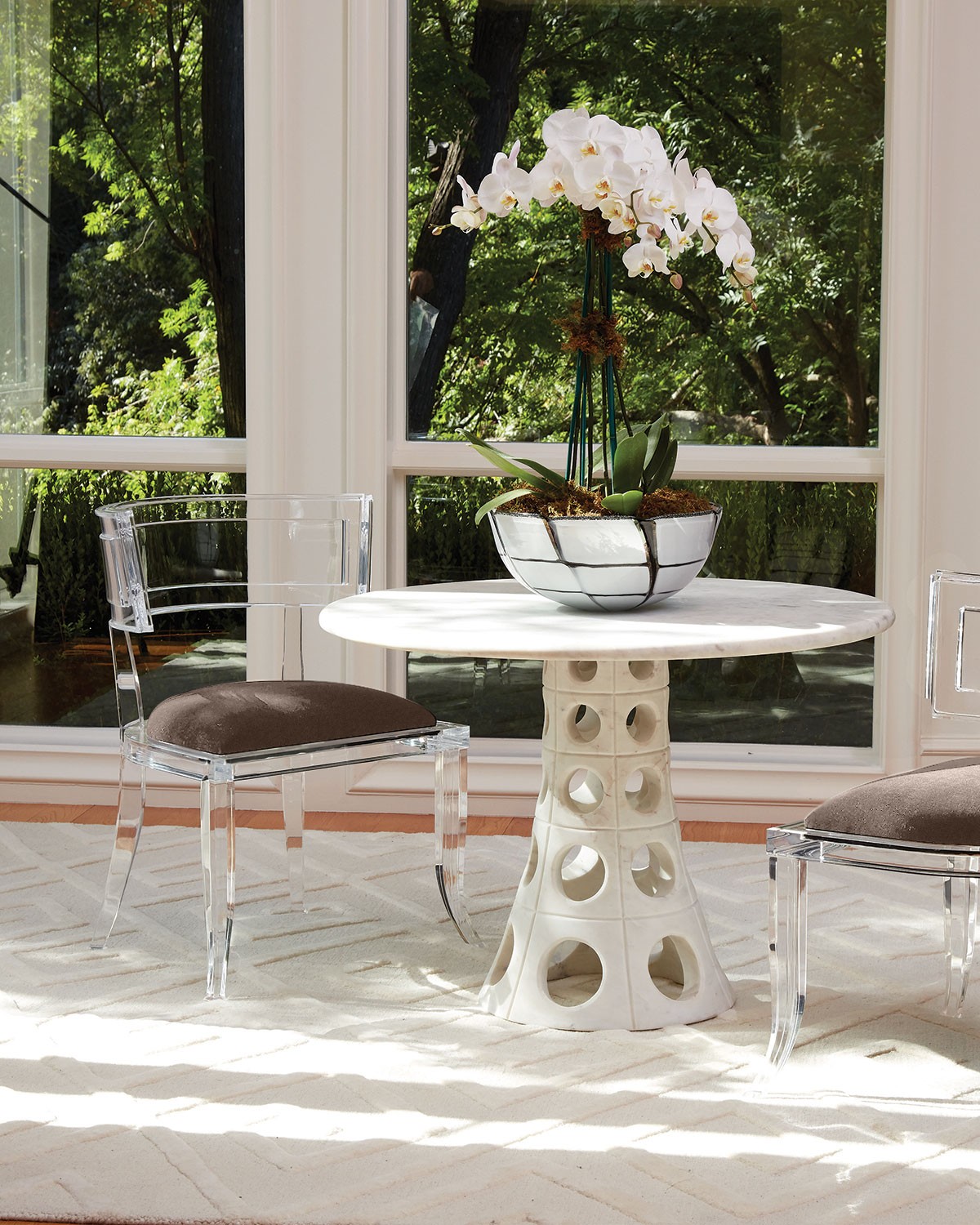 Lafayette 148 New York Italian Merino Wool/Silk Tie-Neck Cardigan w/ Combo Back