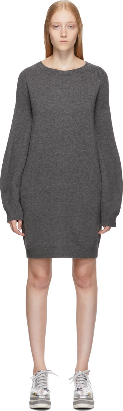Stella McCartney Grey Simple Sweater Dress