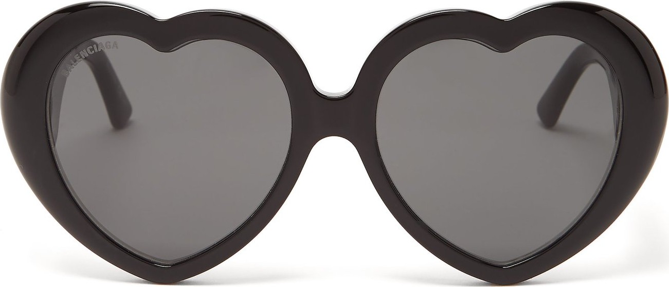 Balenciaga Heart-shaped acetate sunglasses