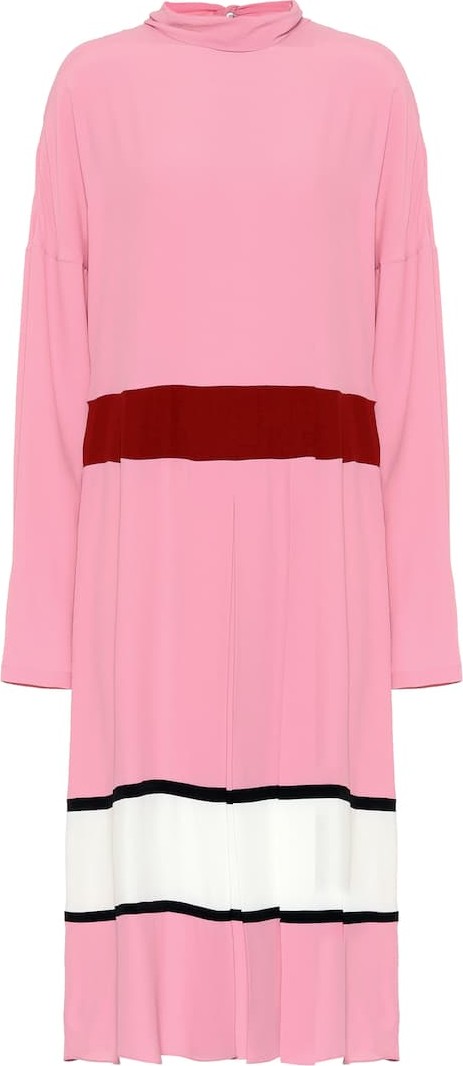 Marni Silk-blend crêpe midi dress