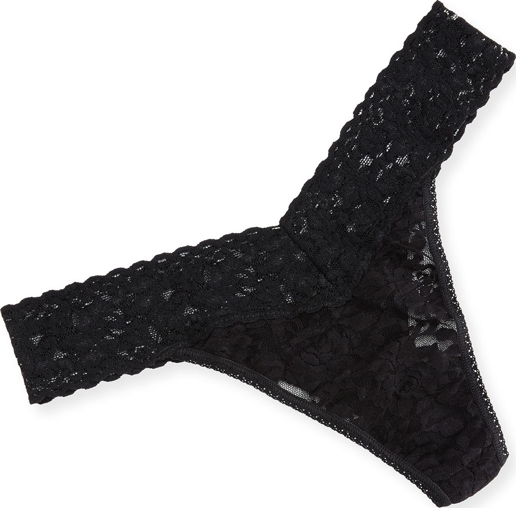 Hanky Panky Stretch Lace Traditional-Rise Thong