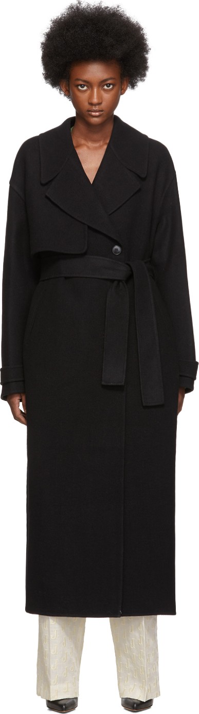 Jacquemus Black 'Le Manteau Sabe' Coat