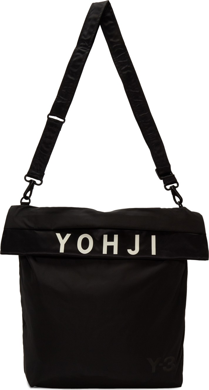 Y-3 Black Logo Tote Bag