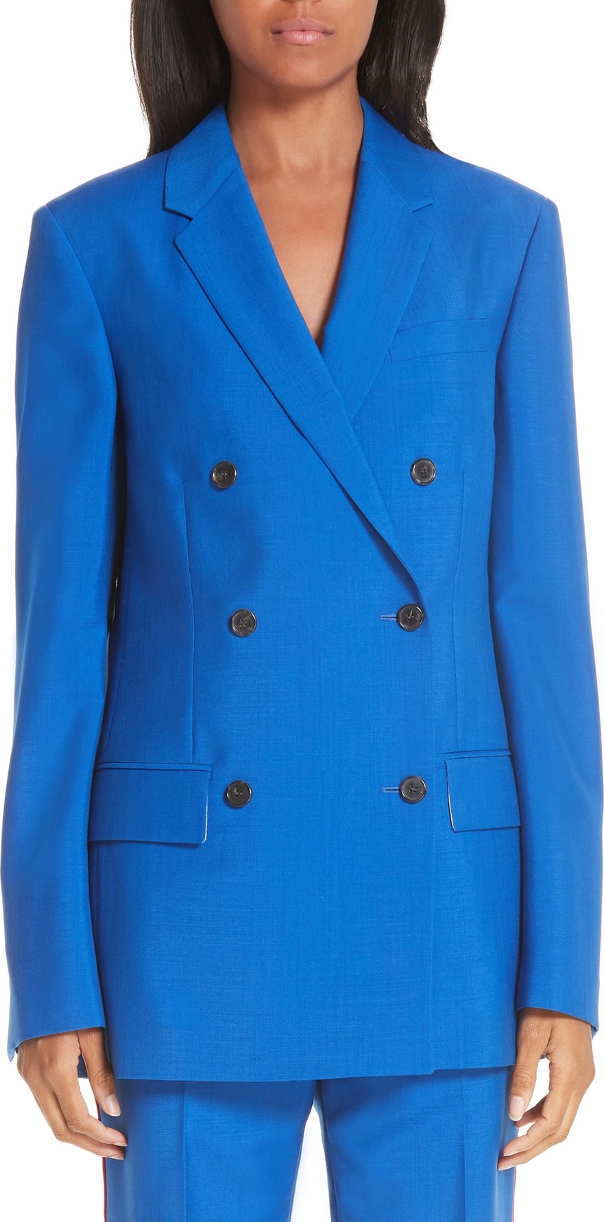 Calvin Klein 205W39NYC Mohair & Wool Double Breasted Blazer