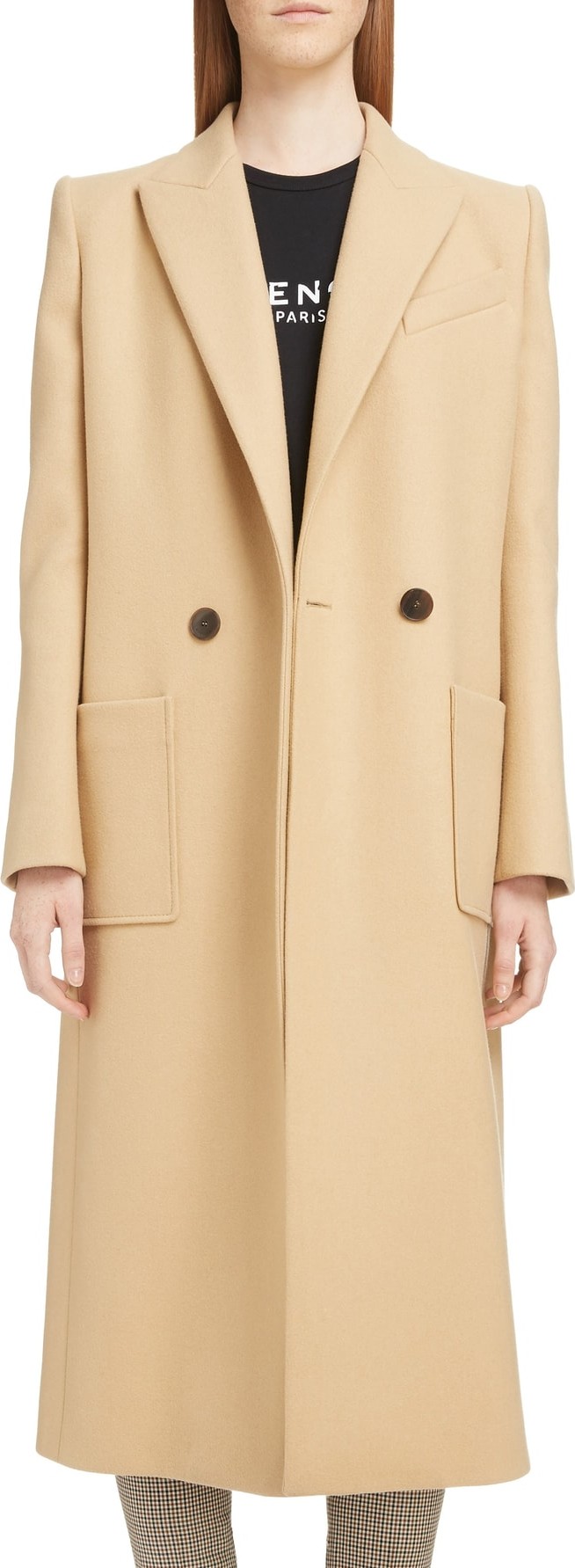Givenchy Double Breasted Wool Coat