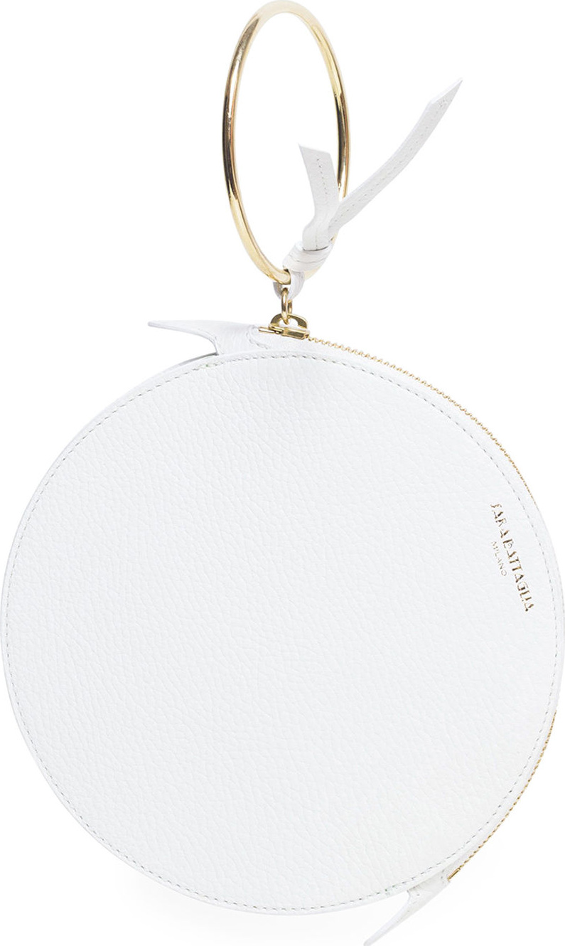 Sara Battaglia Leather Round Bracelet Wallet