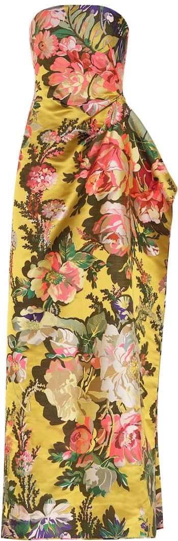 Dries Van Noten Floral jacquard gown