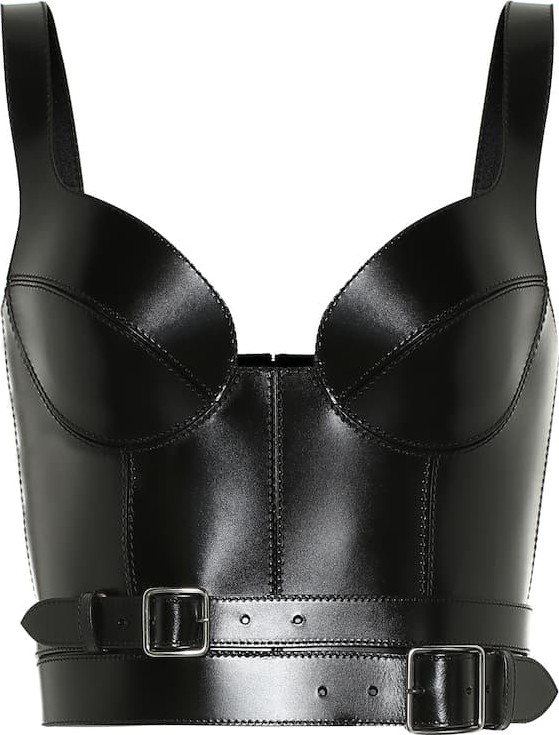 Alexander McQueen Leather bustier