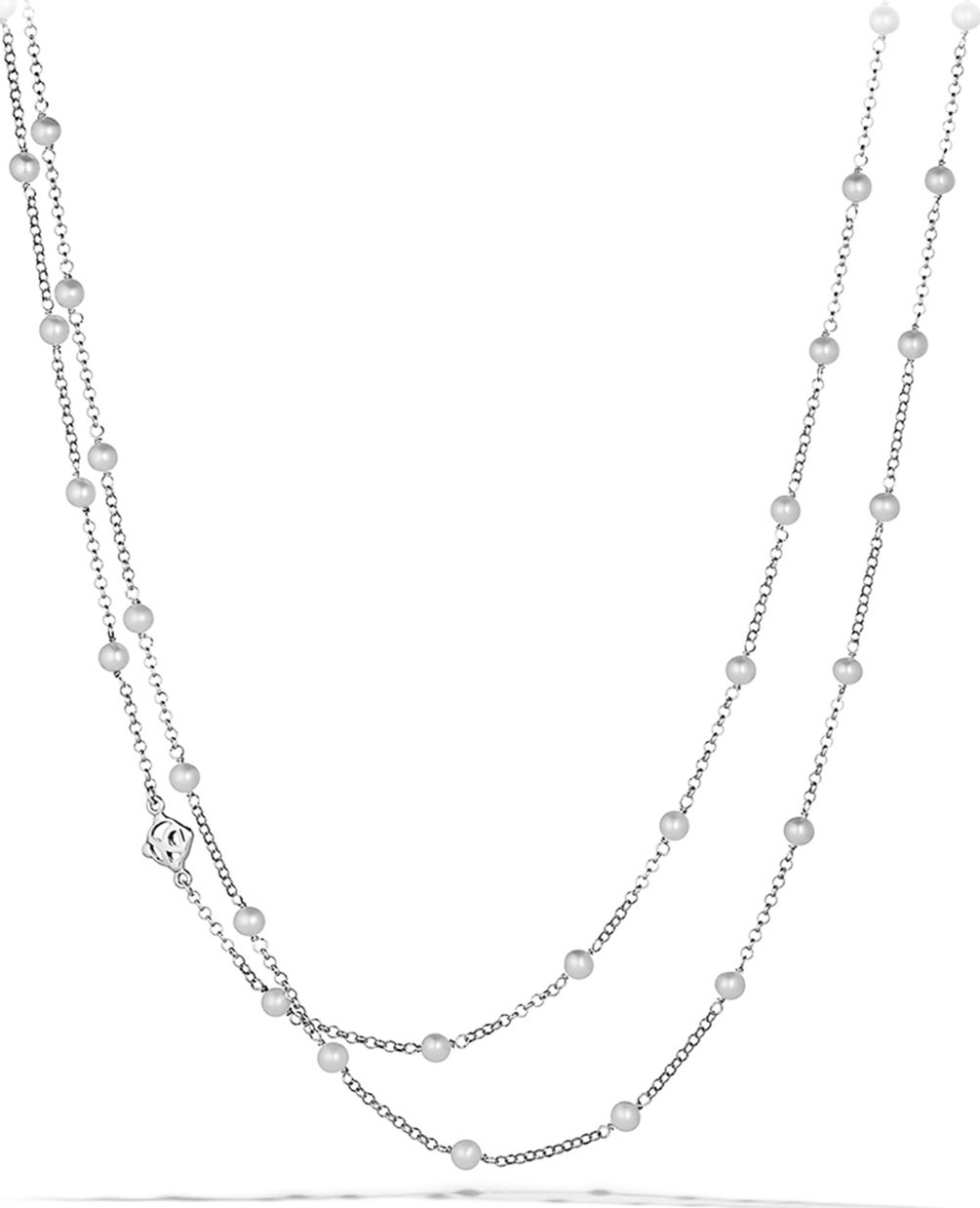 David Yurman Chain Necklace with Pearls