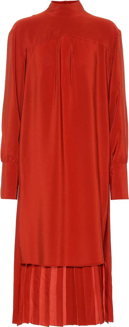 Chloe Mockneck silk dress