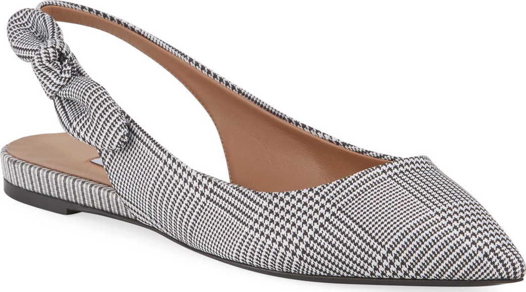 Tabitha Simmons Houndstooth Slingback Ballet Flats