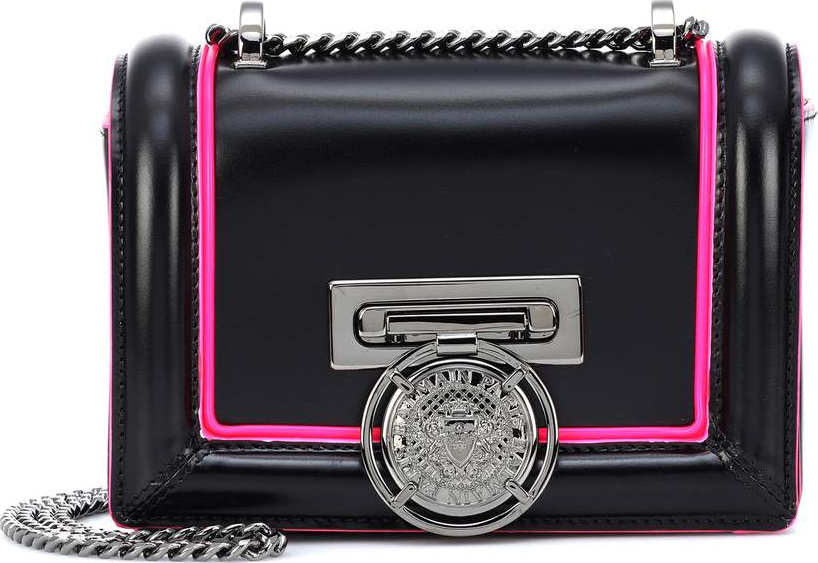 Balmain Baby Box leather shoulder bag