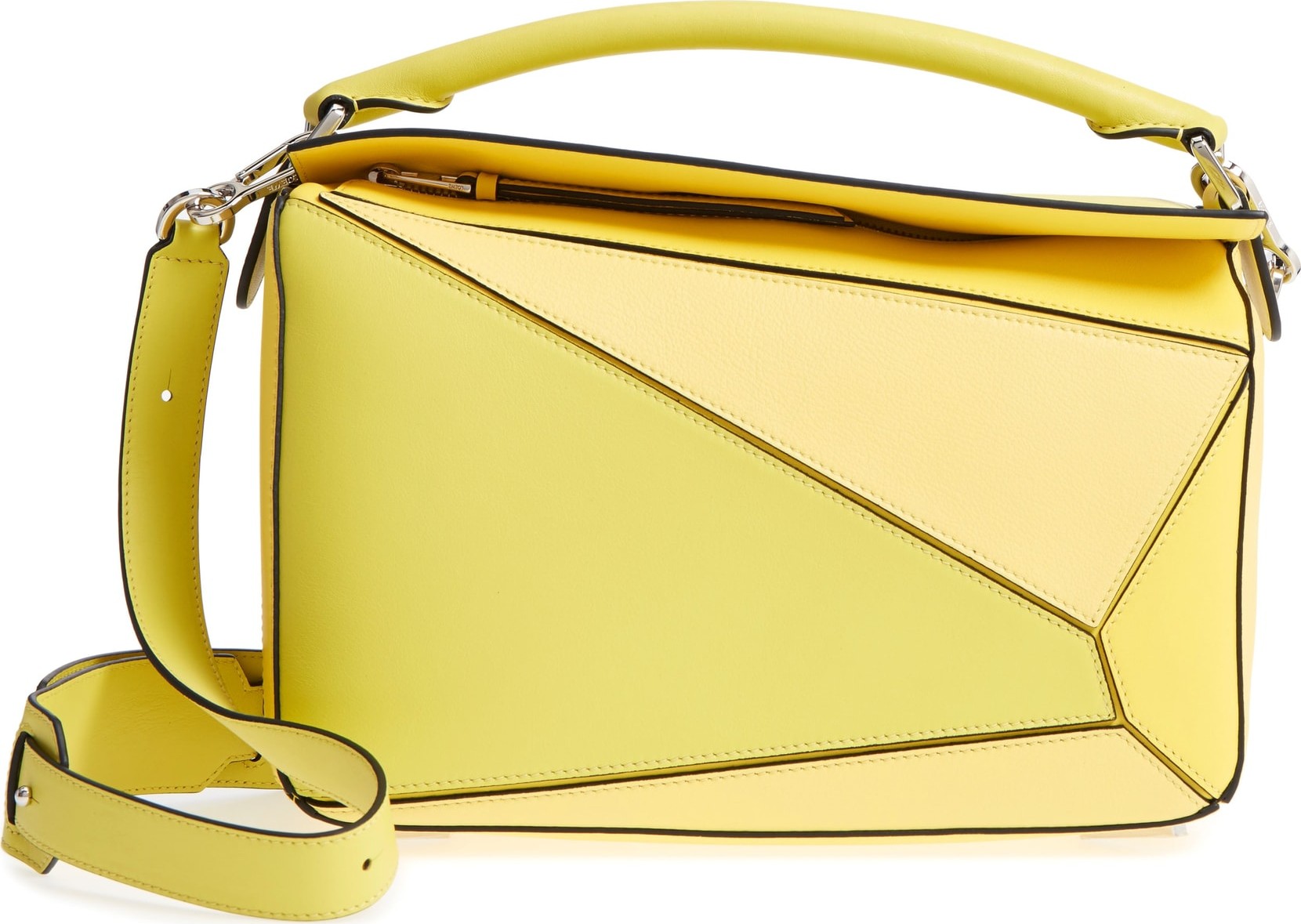 LOEWE Medium Puzzle Calfskin Leather Shoulder Bag