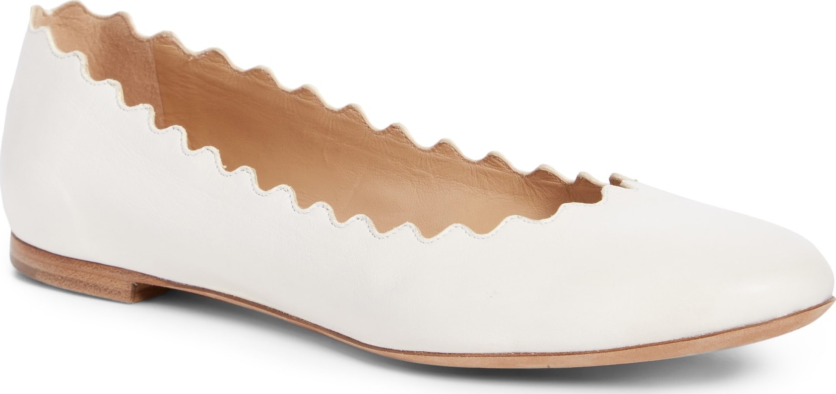 Chloe 'Lauren' Scalloped Ballet Flat