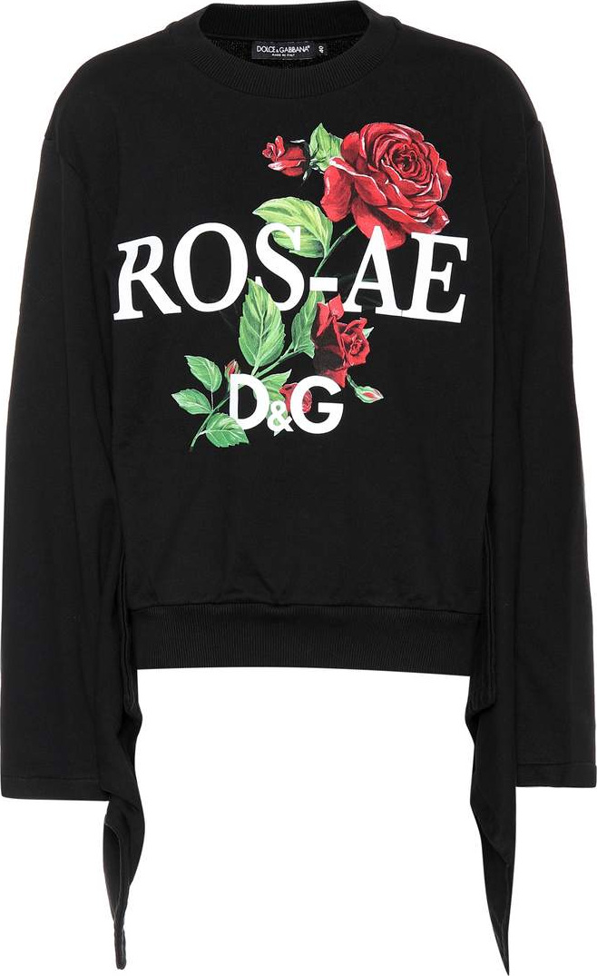 Dolce & Gabbana Printed cotton-jersey sweater