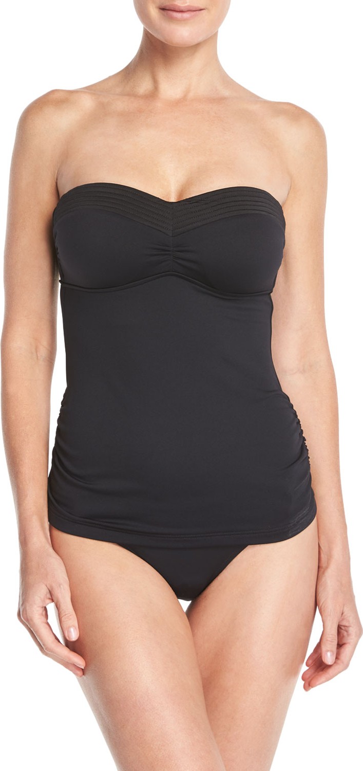 Seafolly Easy-Fit Bandeau Singlet Tankini Swim Top (C/D Cup)