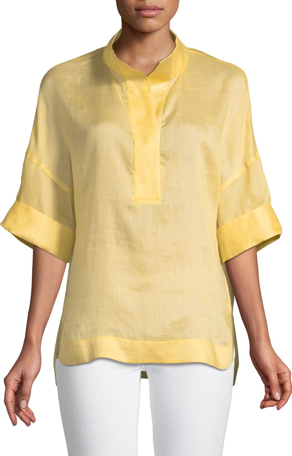 Lafayette 148 New York Silvia Gemma Cloth Blouse