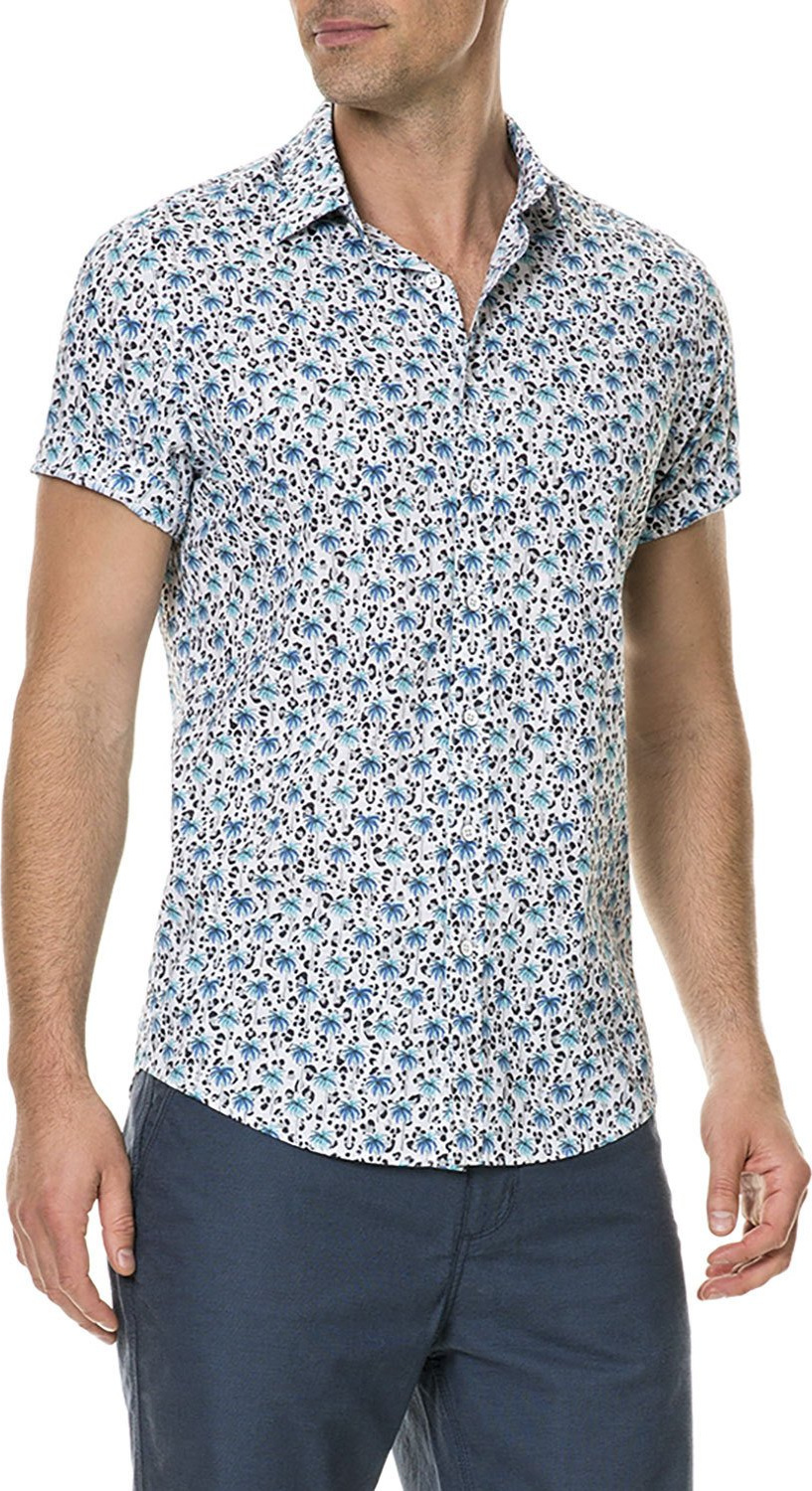 Rodd & Gunn Men's Glenbrook Beach Palm Tree Short-Sleeve Sport Shirt