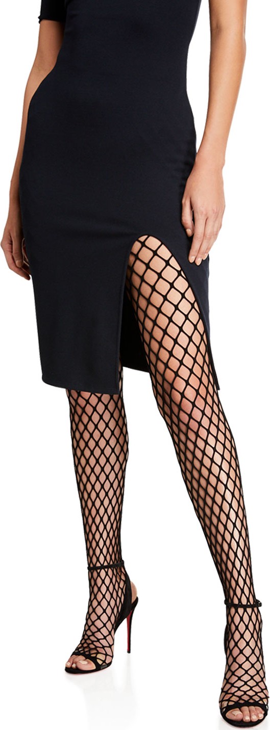 Christian Louboutin Zoom Fishnet Tight Red Sole Shoes