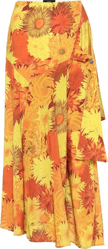 Ellery Faintest Sound floral midi skirt