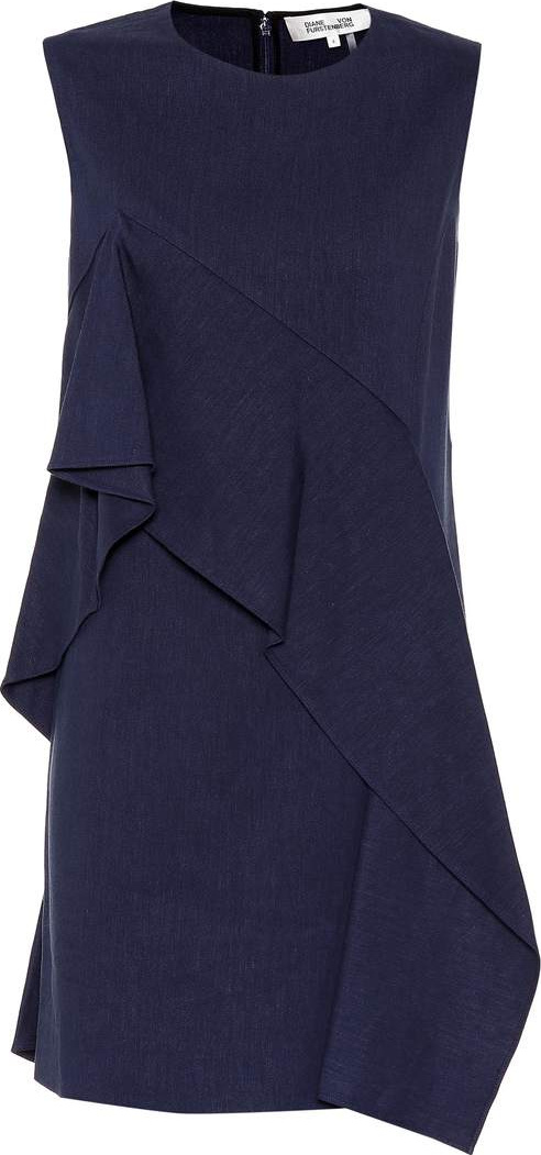 DIANE von FURSTENBERG Linen-blend dress